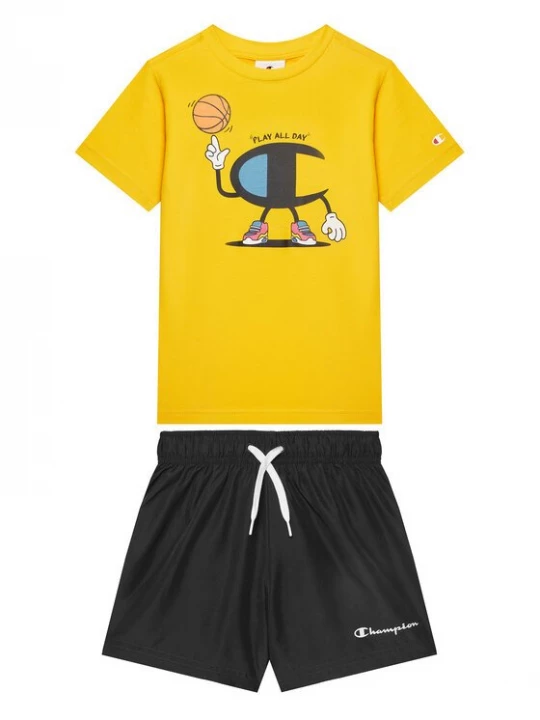 Obrázek produktu Champion Sada T-shirt a šortky 307062 Žlutá Regular Fit
