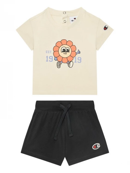Obrázek produktu Champion Sada T-shirt a šortky 405117 Béžová Regular Fit