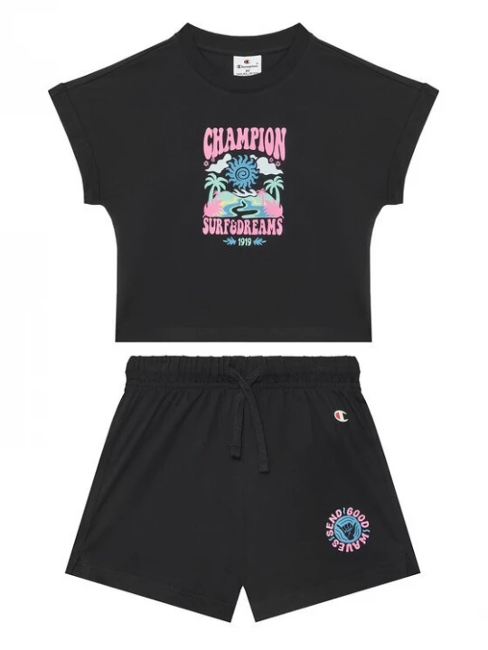 Obrázek produktu Champion Sada T-shirt a šortky 405127 Černá Regular Fit