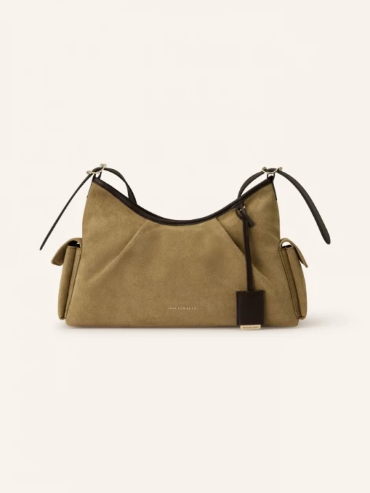 Obrázek produktu Charles & Keith Taška Přes Rameno Khai Medium koňaková / tmavě hnědá