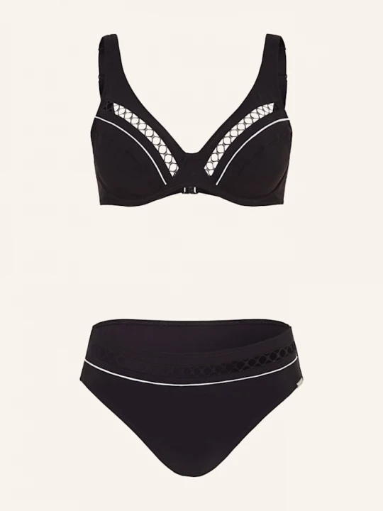 Obrázek produktu Charmline Bikiny S Kosticemi Textured Dimension černá / bílá