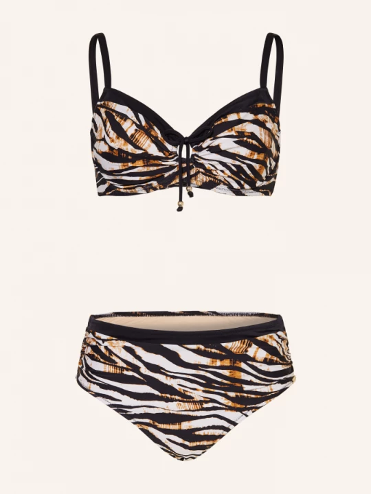 Obrázek produktu Charmline Bikiny S Kosticemi Wild Contrast černá / hnědá / bílá