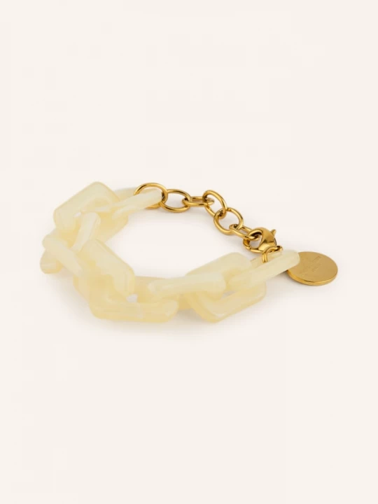 Obrázek produktu Cheeky Chain Munich Náramek Kelly krémová / zlatá