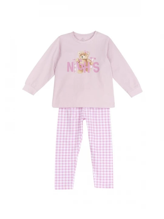 Obrázek produktu Chicco Pyžamo světle hnědá / pink / černá / bílá