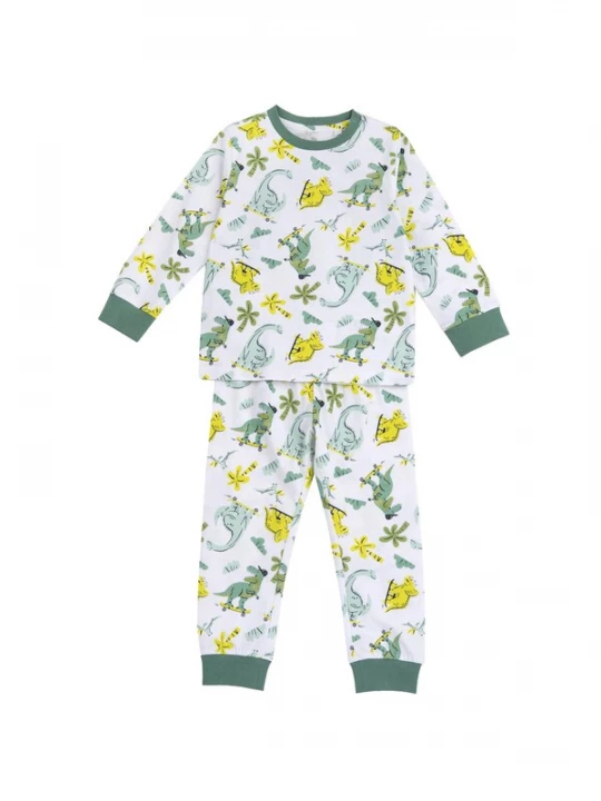 Obrázek produktu Chicco Pyžamo světlemodrá / světle žlutá / trávově zelená / bílá