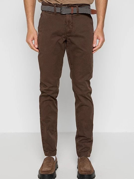 Obrázek produktu Chino kalhoty INDICODE hnědá