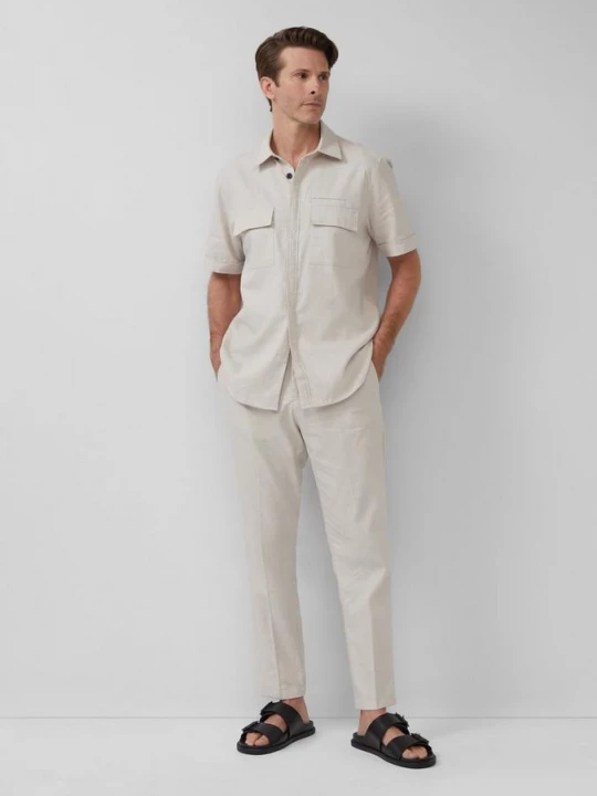 Obrázek produktu Chino kalhoty ze lněné směsi se střihem Relaxed Fit s.Oliver béžová