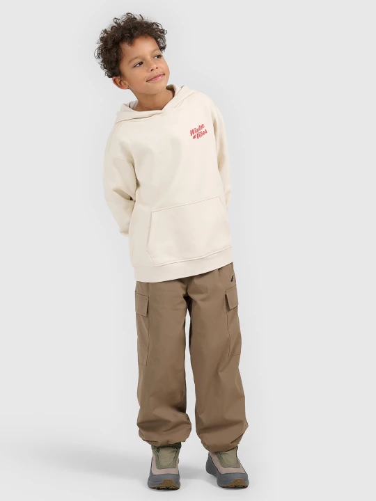 Obrázek produktu Chlapecké casual cargo kalhoty - hnědé 4F