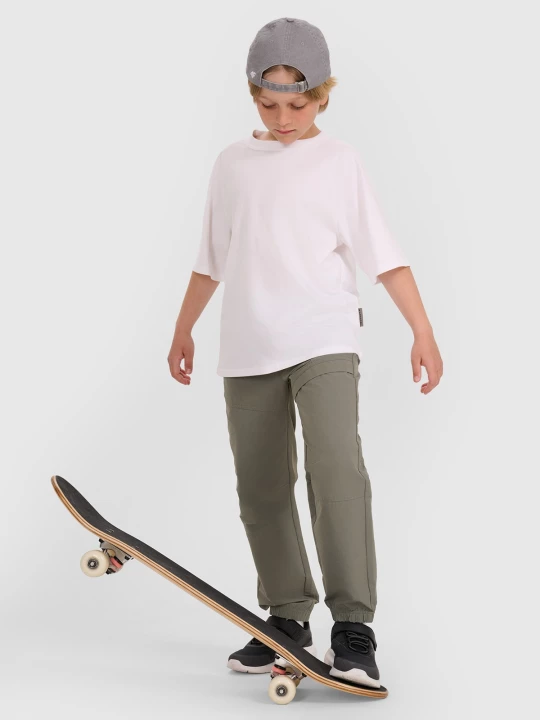Obrázek produktu Chlapecké casual jogger kalhoty - šedé 4F šedý