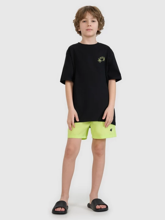 Obrázek produktu Chlapecké plážové šortky typu boardshorts - zelené 4F