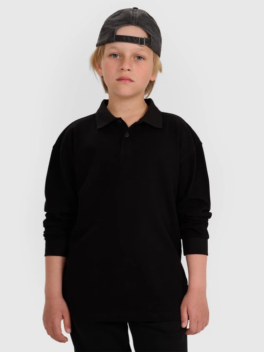 Obrázek produktu Chlapecké polo longsleeve regular - černá 4F