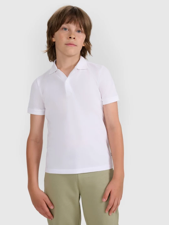 Obrázek produktu Chlapecké polo tričko regular - bílá 4F