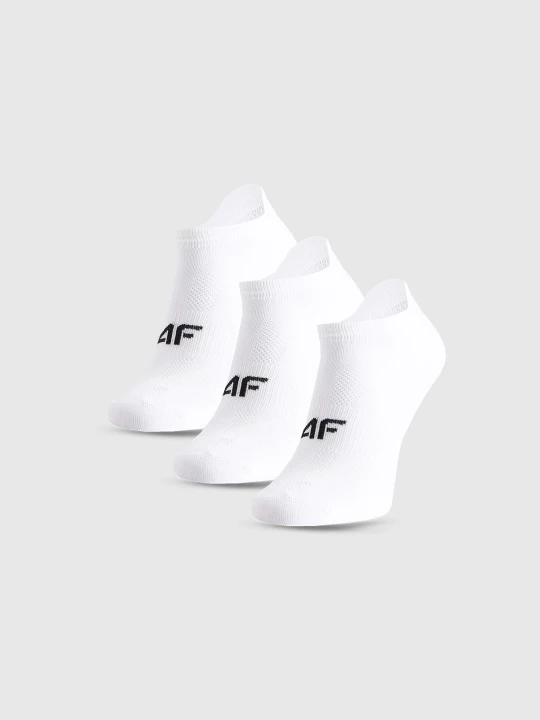 Obrázek produktu Chlapecké sportovní kotníkové ponožky (3-pack) - bílé 4F