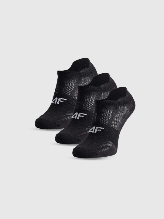Obrázek produktu Chlapecké sportovní kotníkové ponožky (3-pack) - černé 4F