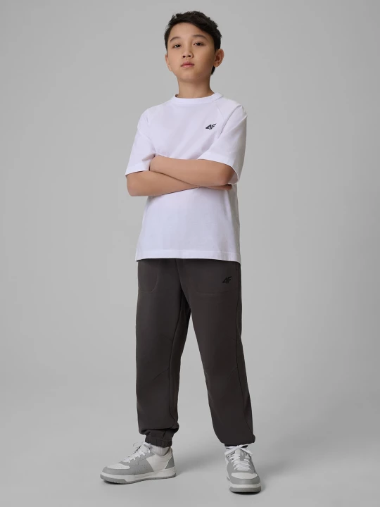 Obrázek produktu Chlapecké teplákové jogger kalhoty - šedé 4F šedý