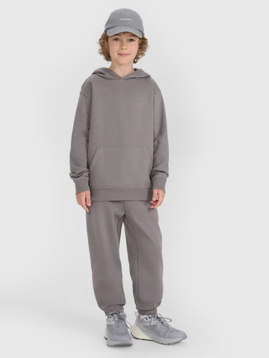 Obrázek produktu Chlapecké teplákové jogger kalhoty - šedé 4F