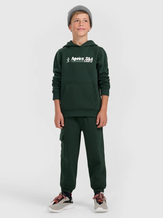 Obrázek produktu Chlapecké teplákové jogger kalhoty - zelené 4F
