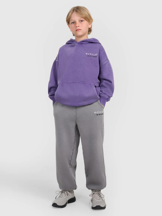 Obrázek produktu Chlapecké teplákové joggery - šedá 4F