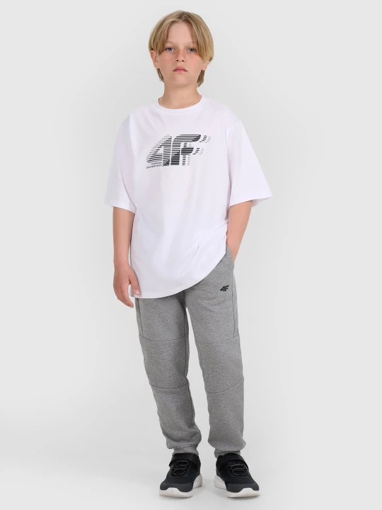 Obrázek produktu Chlapecké teplákové joggery - šedé 4F