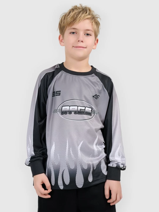 Obrázek produktu Chlapecký rychleschnoucí loose longsleeve - multicolor 4F