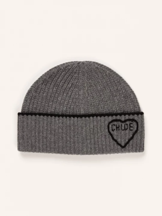 Obrázek produktu Chloé Čepice Encoeur šedá / černá