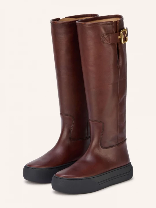 Obrázek produktu Chloé Kozačky Na Platformě Delia 25e sooty brown