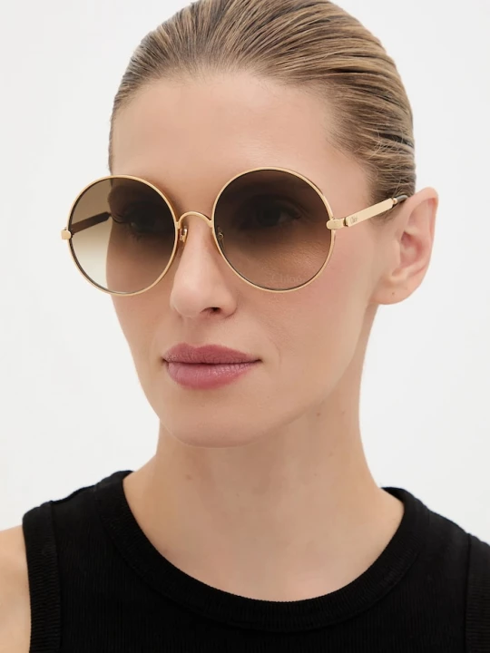 Obrázek produktu Chloe kulaté sluneční brýle dámské Chloé zlatá