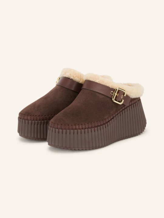 Obrázek produktu Chloé Plateau Pantofle Nama 28x sharp brown