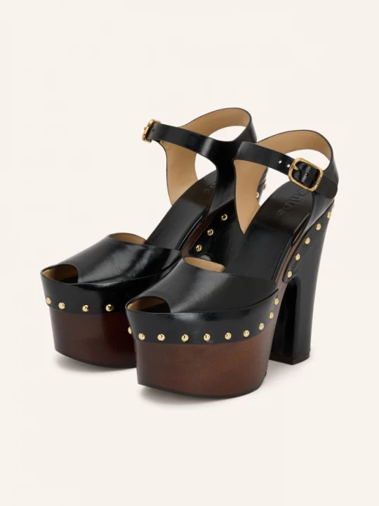 Obrázek produktu Chloé Sandály Na Platformě Meret S Cvočky 001 black