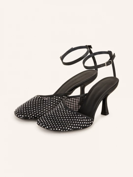 Obrázek produktu Christopher Esber Slingpumps S Otevřenou Patou Minette S Ozdobnými Kamínky černá