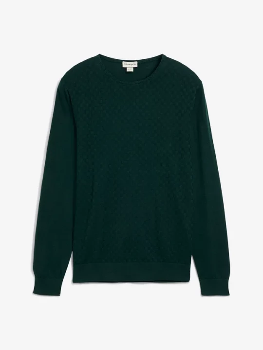 Obrázek produktu Cienki sweter z wysokogatunkową wełną merino BonPrix zielony