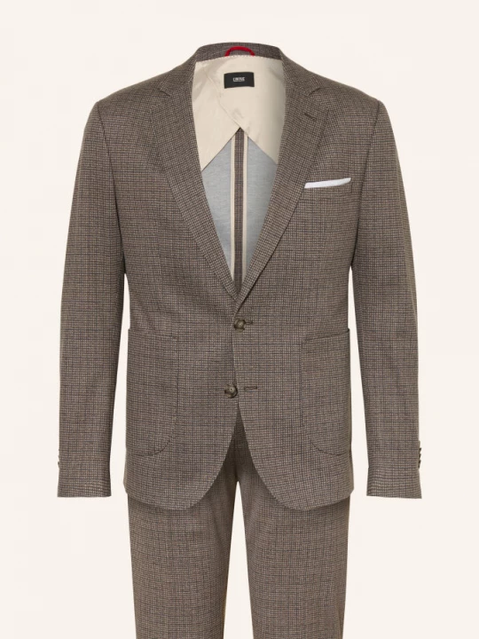 Obrázek produktu Cinque Jerseyový Oblek Cidatius Extra Slim Fit hnědá / béžová / tmavě šedá