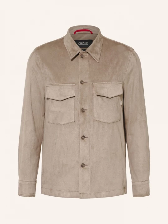 Obrázek produktu Cinque Overshirt Cimulti V Koženém Vzhledu černošedá