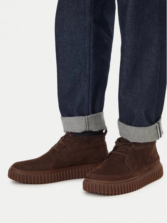 Obrázek produktu Clarks Kotníková obuv Torhill LaceHi 26184694 Tmavě hnědá