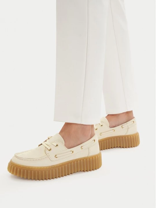 Obrázek produktu Clarks Polobotky Torhill Boat 26186302 Écru Krémová