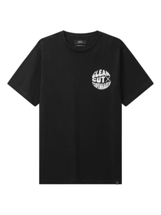 Obrázek produktu Clean Cut Copenhagen Tričko 'Circle' černá / bílá