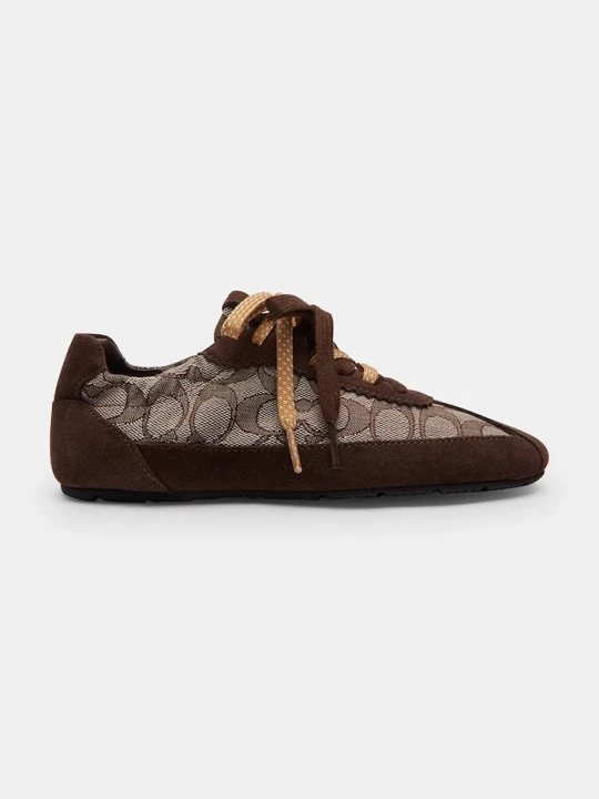 Obrázek produktu Coach Coach Soft Sneaker With Signature Jacquard tenisky dámské hnědá