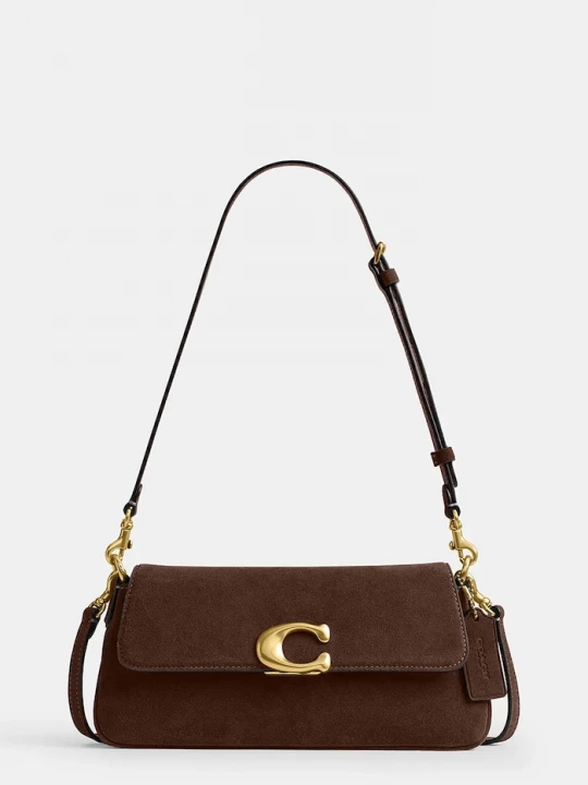 Obrázek produktu Coach crossbody kabelka dámská semišová Suade Jet Shoulder Bag hnědá