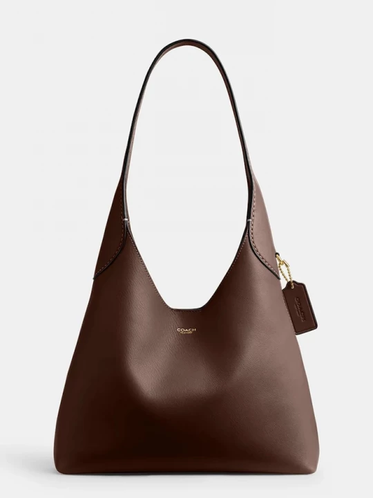 Obrázek produktu Coach Kožená kabelka Coach Brooklyn Shoulder Bag 28 hnědá