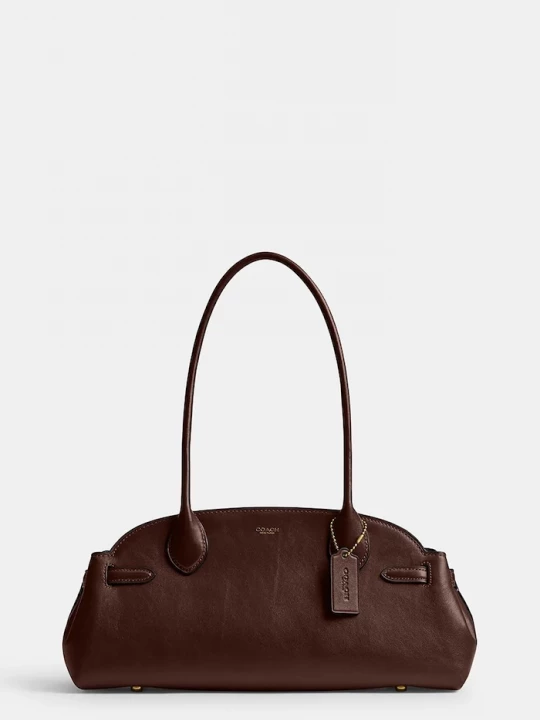 Obrázek produktu Coach Kožená kabelka Coach Empire Carryall Bag 34 hnědá