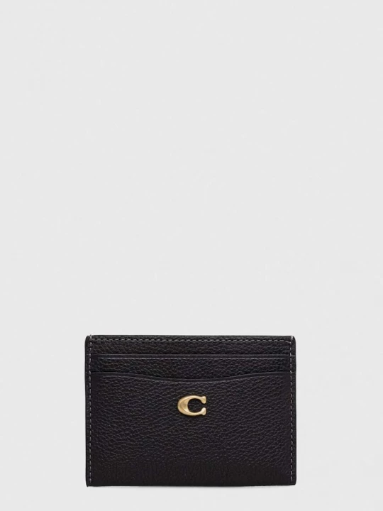 Obrázek produktu Coach Kožené pouzdro na karty Coach Essential Card Case černá