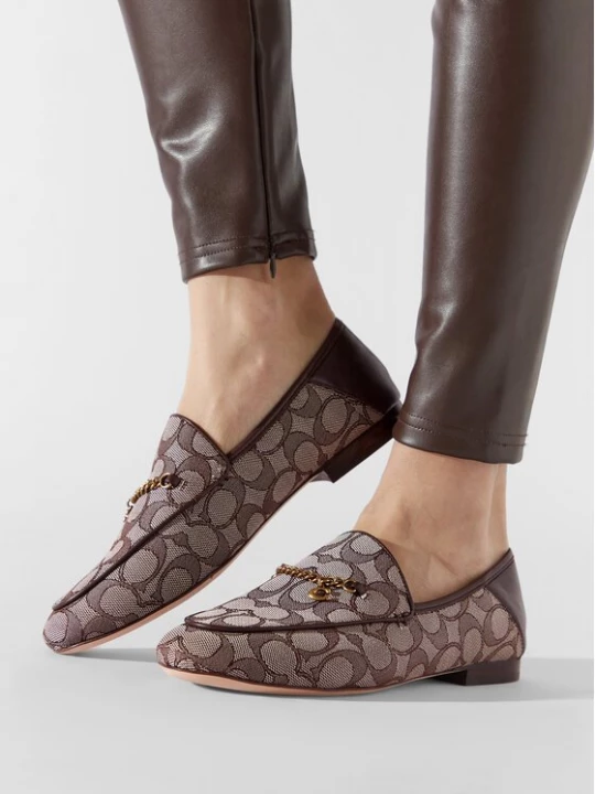 Obrázek produktu Coach Loafersy Hanna Textured Jacq CC888 Hnědá