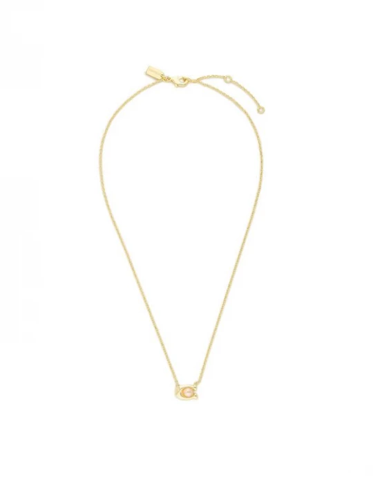 Obrázek produktu Coach Náhrdelník Pearl Signature C Pendant Necklace 37341916GLD651 Zlatá