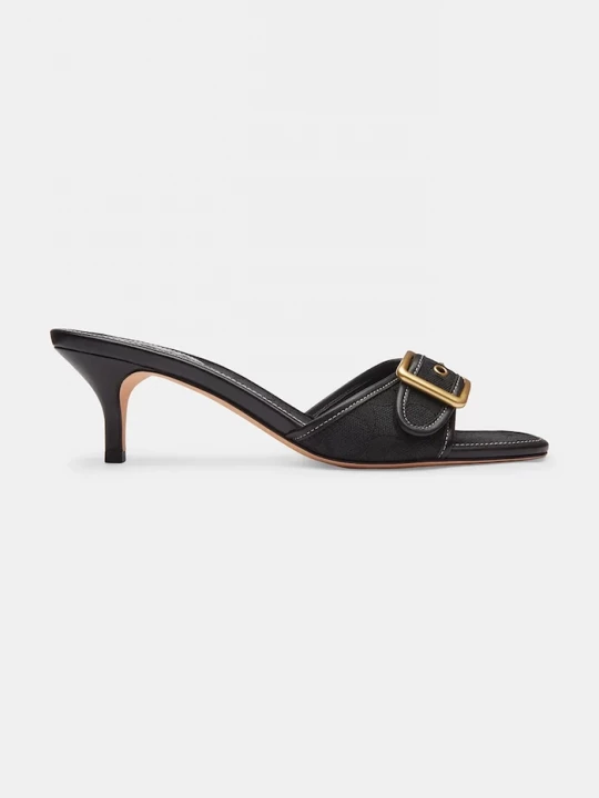 Obrázek produktu Coach pantofle na nízkém podpatku dámské Margot Sandal černá