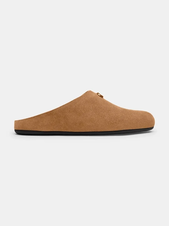 Obrázek produktu Coach pantofle nazouváky dámské semišové Sculpted C Soft Mule béžová