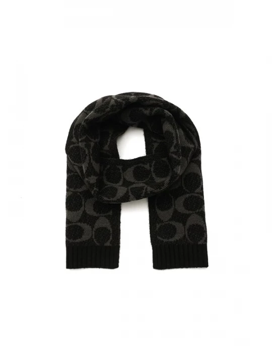 Obrázek produktu COACH Šála 'JUMBO SIGNATURE C SCARF' tmavě béžová / černá