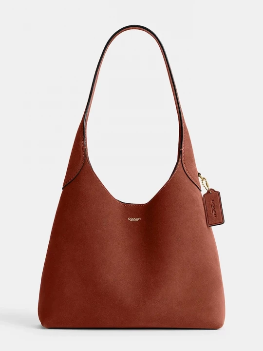 Obrázek produktu Coach taška dámská semišová Brooklyn Shoulder Bag 28 hnědá