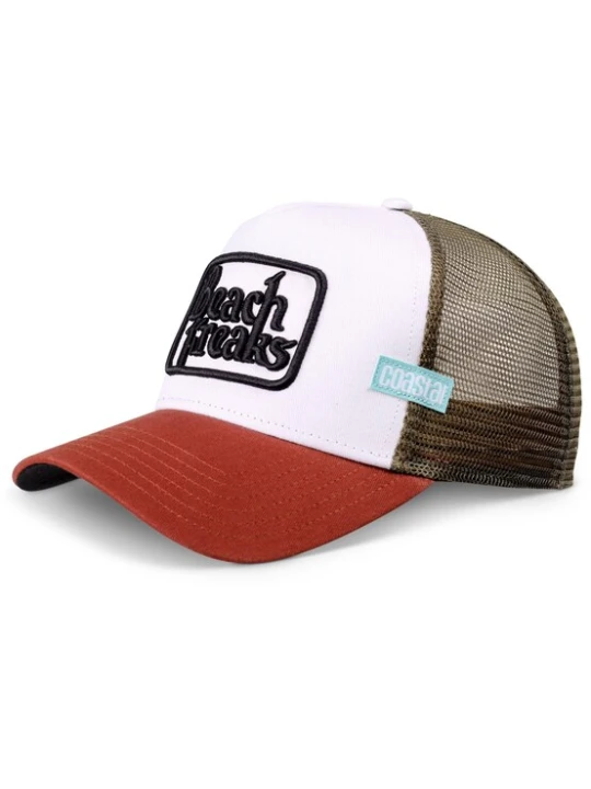 Obrázek produktu Coastal Kšiltovka 'HFT Beach Freaks' čokoládová / tmavě červená / černá / bílá