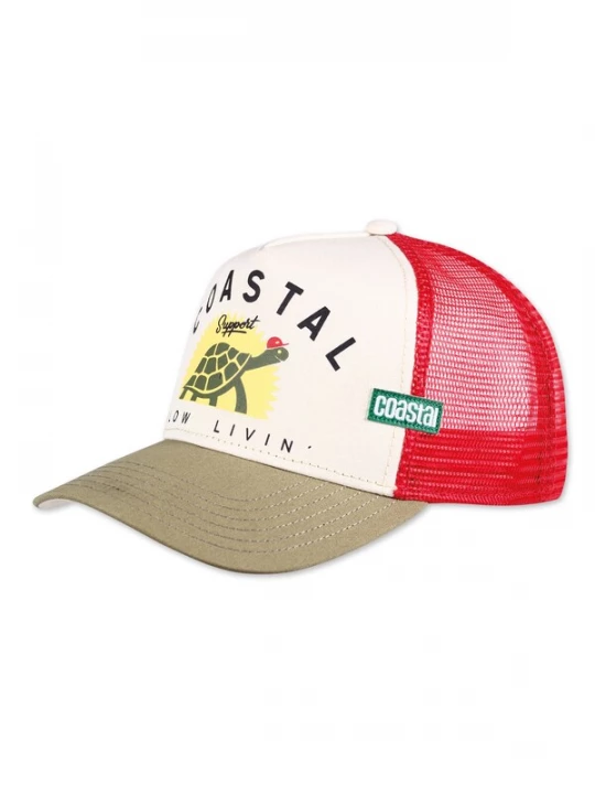 Obrázek produktu Coastal Kšiltovka 'HFT Support Slow' khaki / červená / černá / bílá