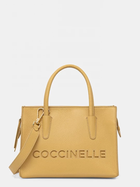 Obrázek produktu Coccinelle crossbody kabelka dámská kožená žlutá